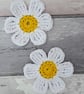 Daisy crochet coasters - Image 1