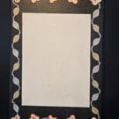 Canvas picture frame.
