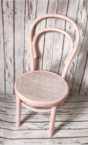Childs Decoupage Pink Chair