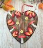 Autumn Mushroom Hanging Heart Decoration - Image 5
