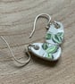 Handmade Earrings, Unique Earrings, Vintage, Eco Friendly Ceramic Earrings - Image 7