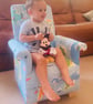 Kids Armchair March Hare Fabric Children's Chair Rabbits Ochre Animals Baby - Image 8