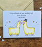 Personalised wedding card in multiple colours, Customised bride and groom card - Image 3
