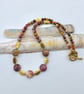 Mookaite Jasper Beaded Necklace, Birthday Present, Anniversary, Gifts For Her
