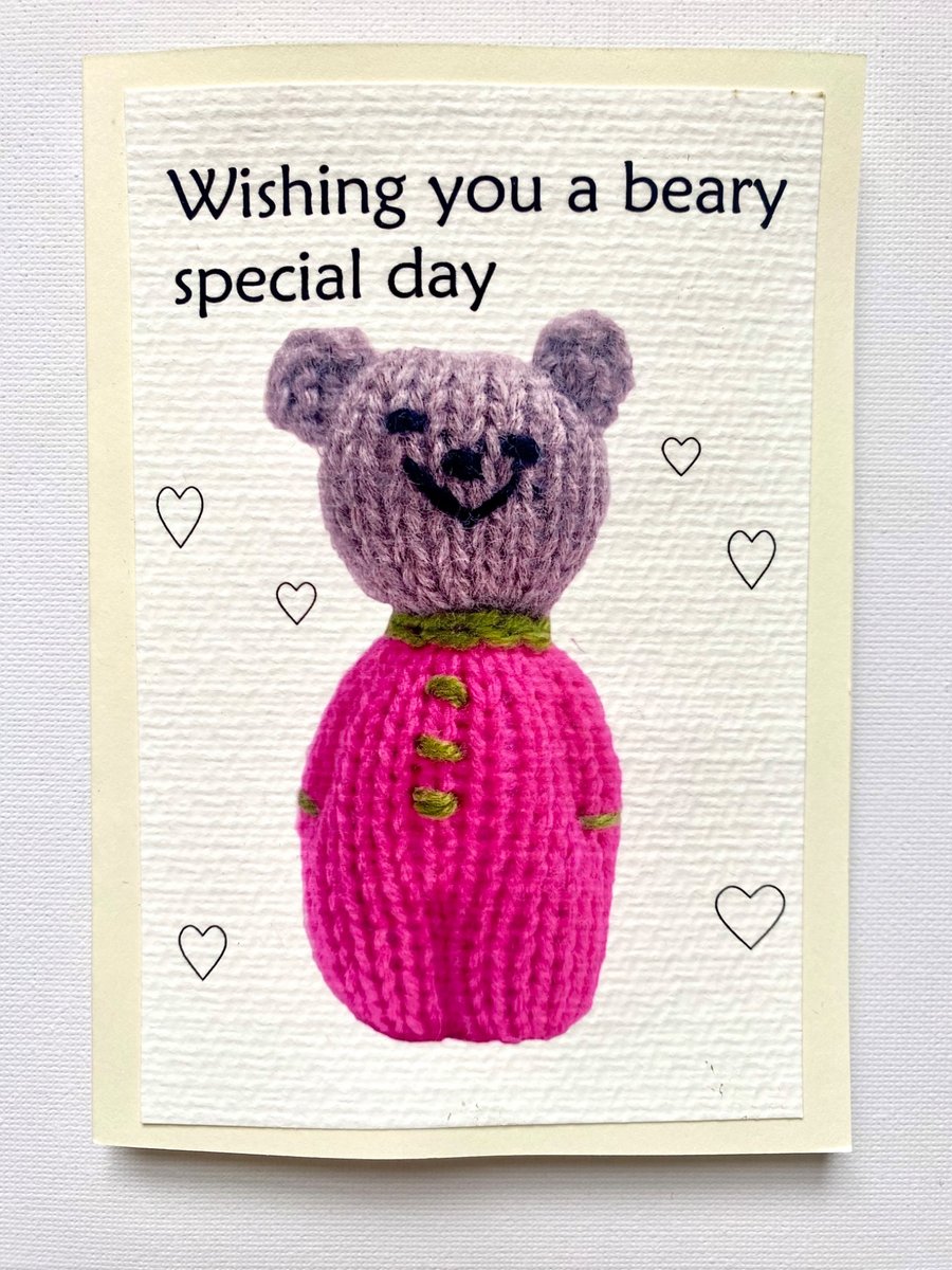 Wishing you a beary special day greeting card