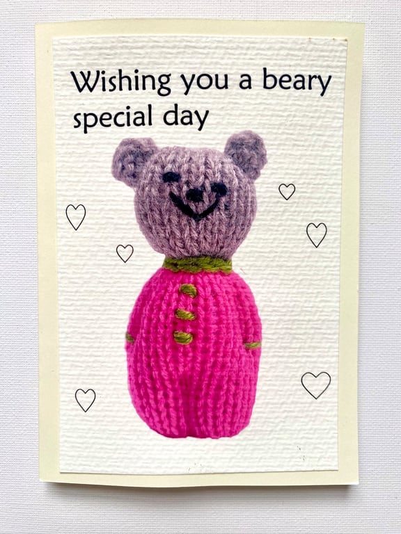 Wishing you a beary special day greeting card