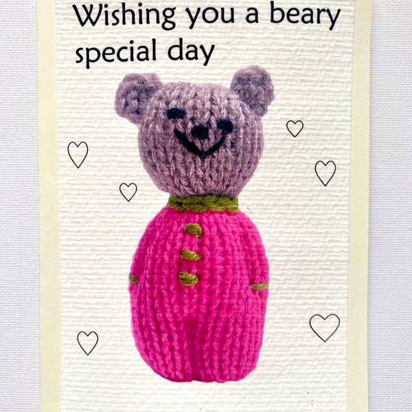 Wishing you a beary special day greeting card
