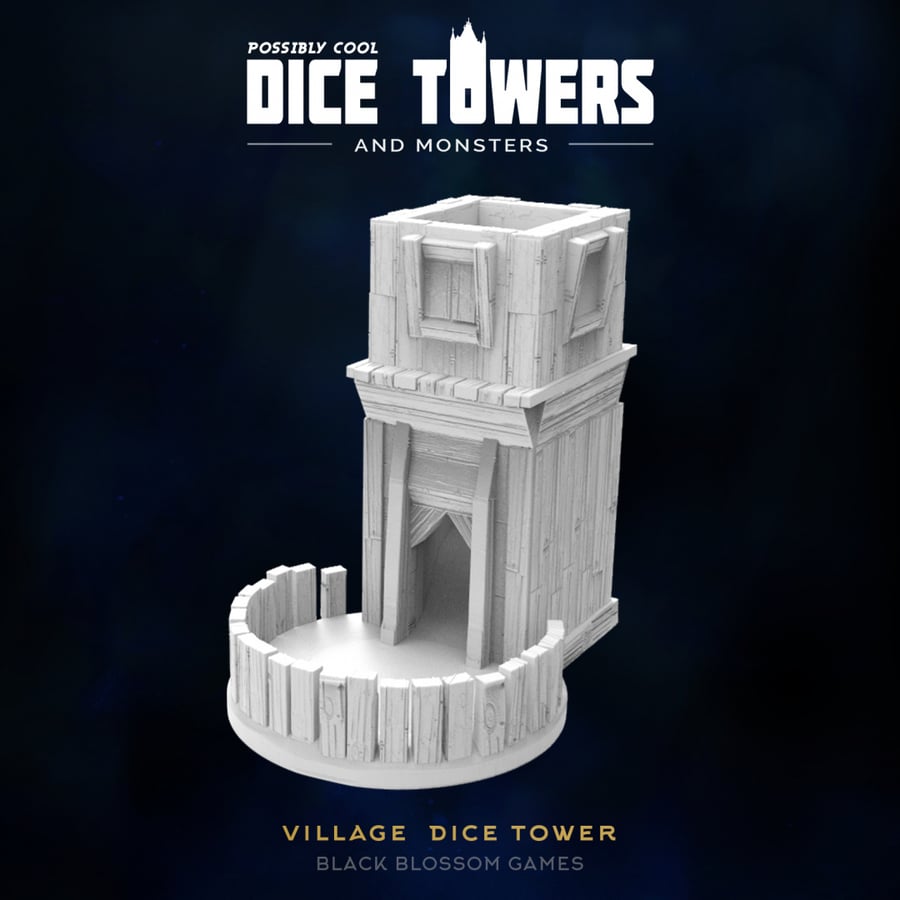 Possibly Cool Dice Towers - Classic Village - DnD Pathfinder Tabletop RPG