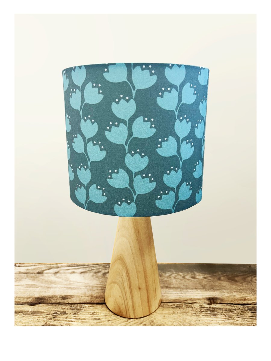 CROCUS (muted teal blue) Lampshade