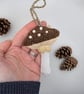 Bead embroidered mushroom decoration - Image 3