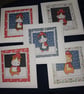 Quirky art whimsical handmade unique guinea pig illustrated christmas cards 