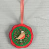 Christmas Robin Hanging Decoration 