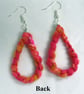 Pink Teardrop Earrings - Image 2