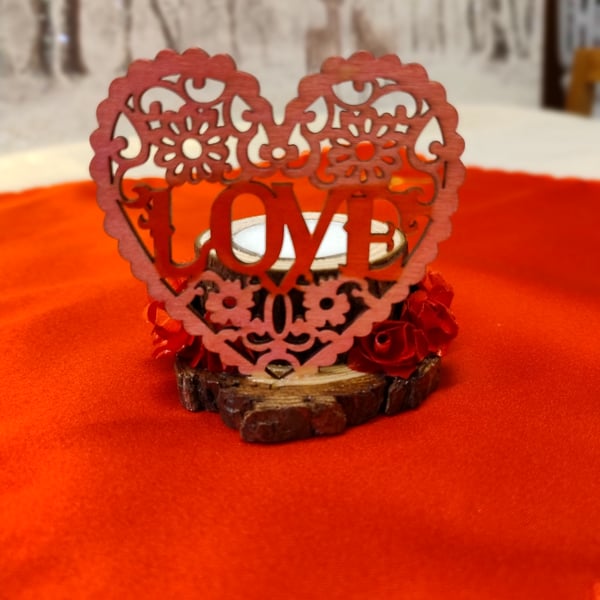 Valentines Tealight Candle Holder