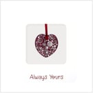 Always Yours Ceramic Keepsake Card