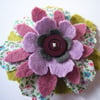 Flower Hair Clip  Brooch