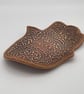 Handcrafted hamsa hand patterned dish - Image 2
