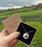 Robin Necklace using enamel and fused glass  - Image 2