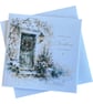 Traditional Winter Christmas Card Set of Six Square Seasonal Greetings Cards - Image 8