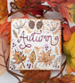 Autumn leaves hand-painted mini canvas - Image 3