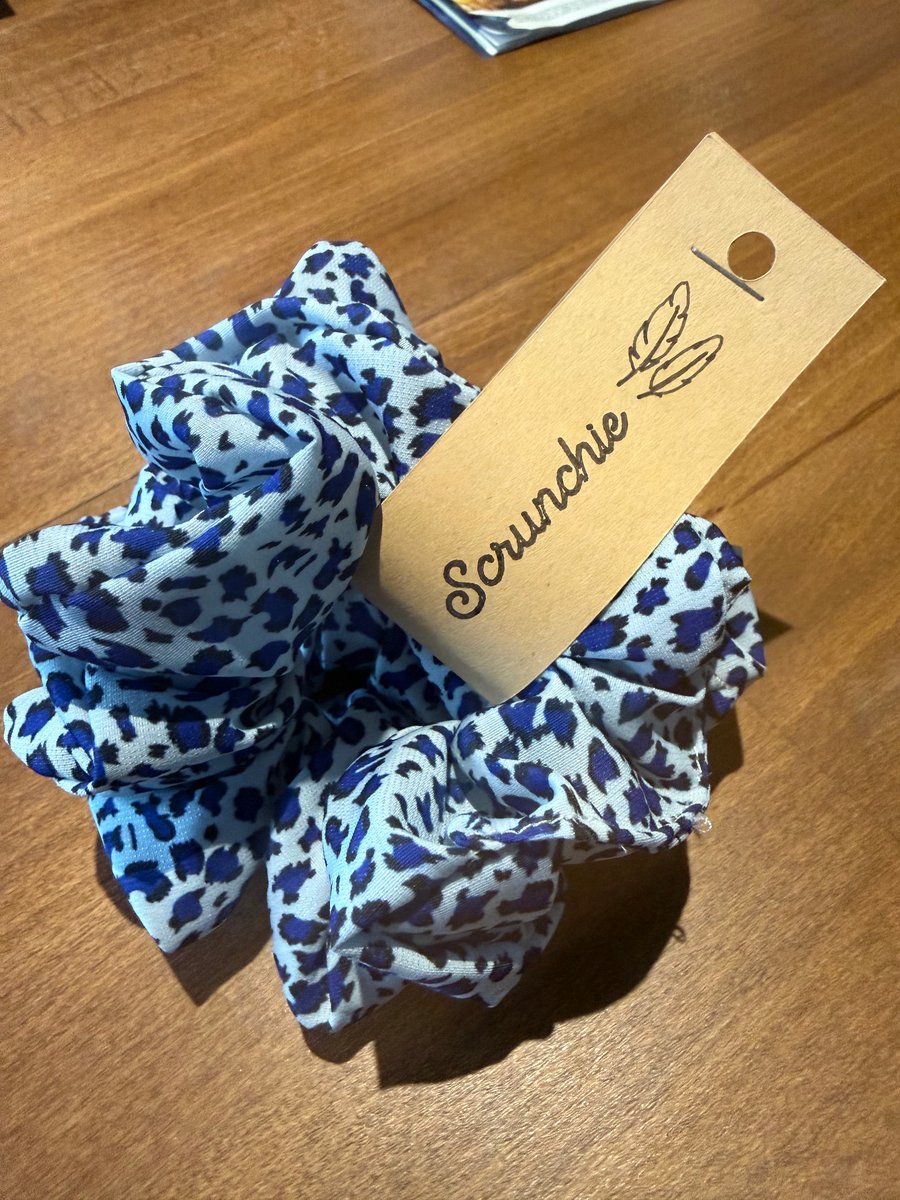 Pair of Animal Print Scrunchies