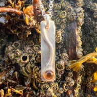 Sterling Silver Necklace  with Citrine Gemstone