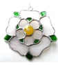 Yorkshire Rose Suncatcher Stained Glass Handmade - Image 3