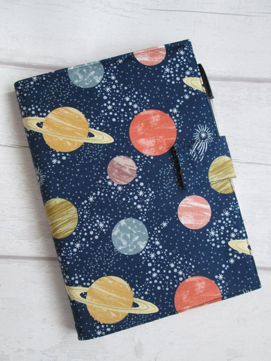 A5 Planets Reusable Notebook Cover