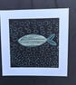 Hand embroidered fish in the sea. - Image 4
