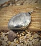 Sterling silver seashell with silver pearl - Image 2