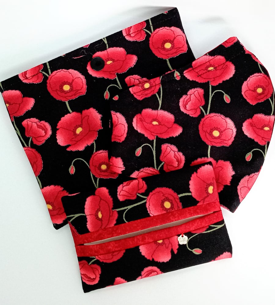 Poppies shaped Face mask set