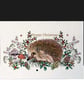 A Luxury Hedgehog Happy Christmas Handmade Card - unique design