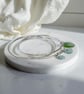 Silver Interlinked Sea Glass Bangles - Image 6