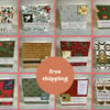 Cards. Set of (12) Twelve Days of Christmas cards. Free postage