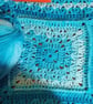 Handmade Crochet Baby Blanket: Imperial Ridge Blue Gradient Pram ...