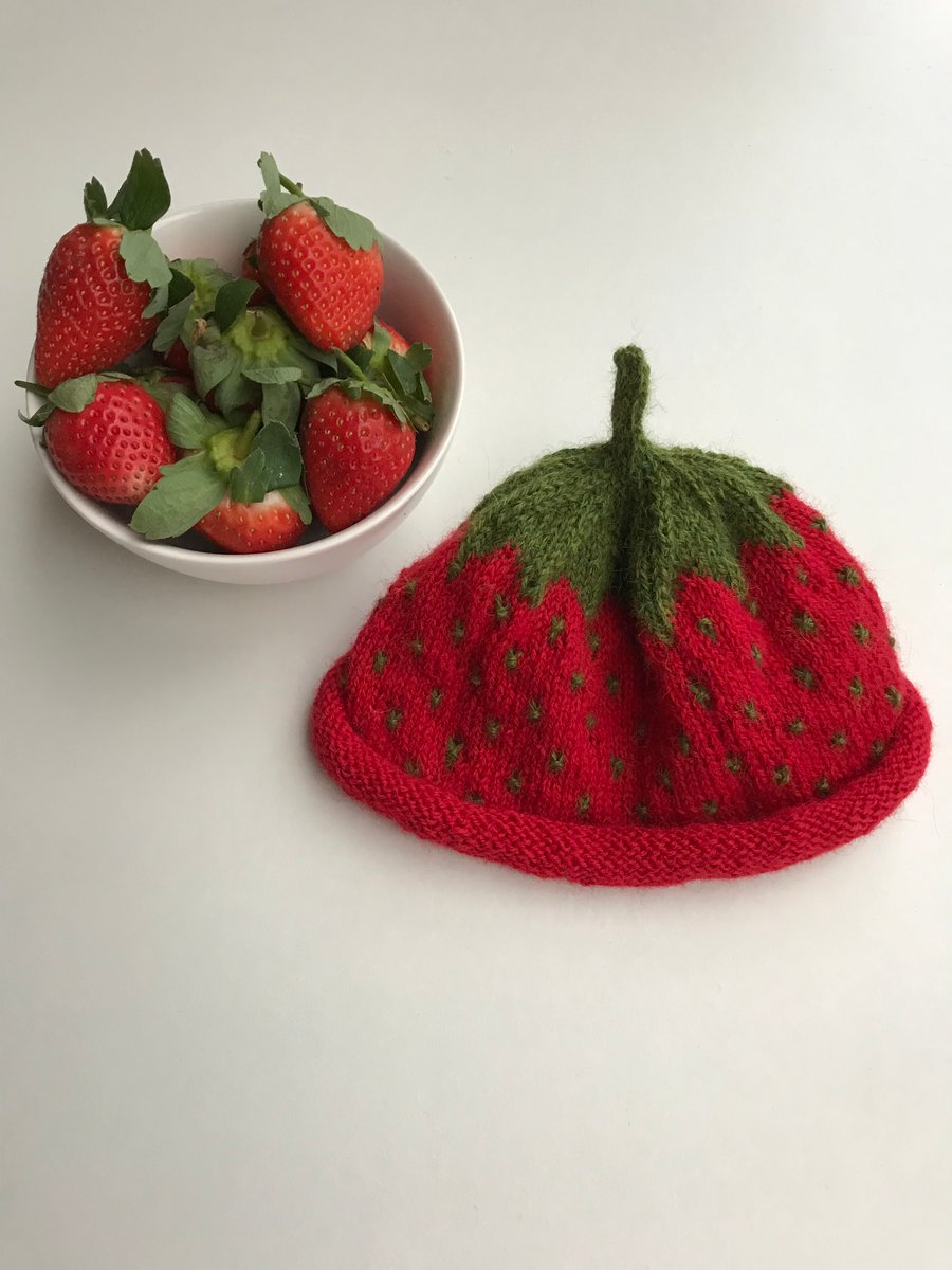 Little Strawberry hat for baby