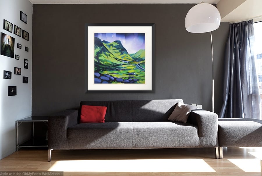 Glencoe , Extra Large limited edition giclee print  (free postage) 