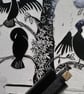 Cormorants - lino cut print - Image 3
