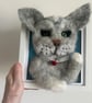 Needle Felted Kitty in Frame