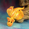 Tiny Elemental Sun Dragon 'Solace' OOAK Sculpt by artist Ann Galvin