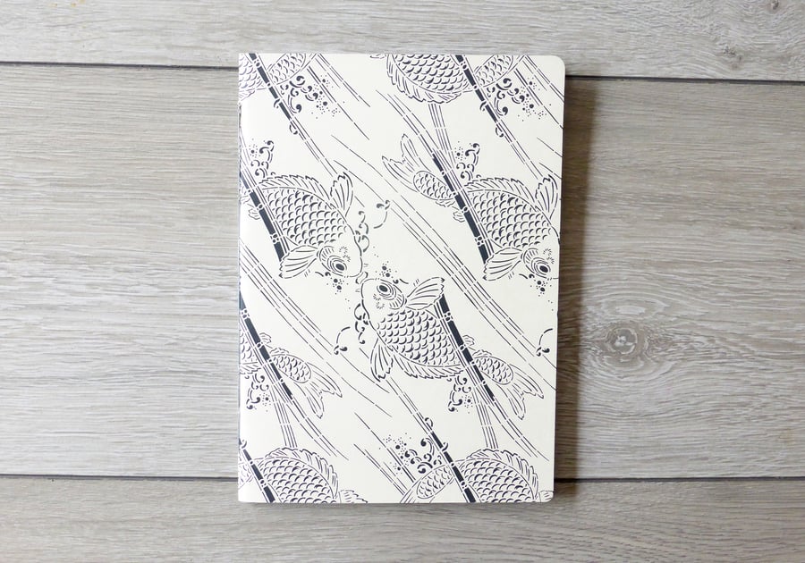 Handmade soft cover A5 notebook or sketchbook