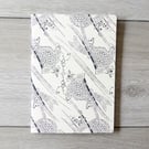 Handmade soft cover A5 notebook or sketchbook