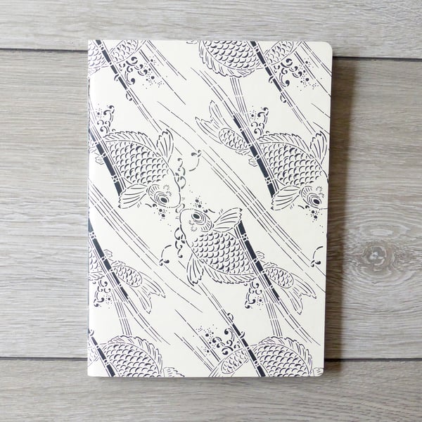 Handmade soft cover A5 notebook or sketchbook