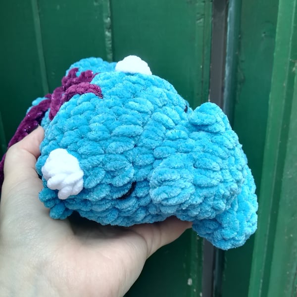 Crochet Amigurumi Sparkle Dragon