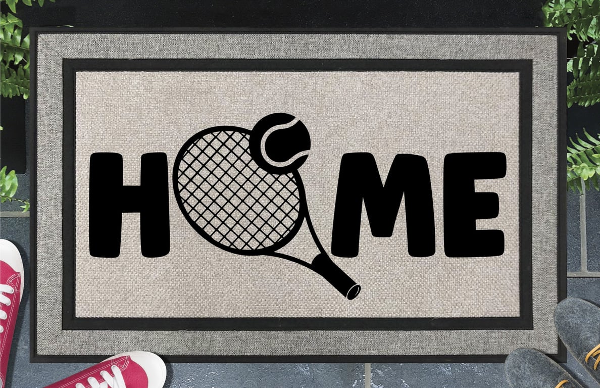Tennis Doormat No.1 - All Weather - Tennis Welcome Mat - 45x70cm 