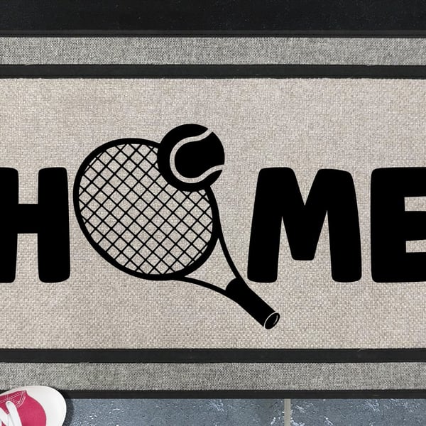 Tennis Doormat No.1 - All Weather - Tennis Welcome Mat - 45x70cm 