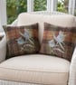 Harris Tweed Thistle Cushion - Two Available