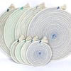 4 Table Mats, Placemats and Coasters in Shades of Blue and Green