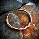 Solid Twisted Copper Cuff Bracelet