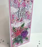Handmade Just For You Floral DL Card - Image 5